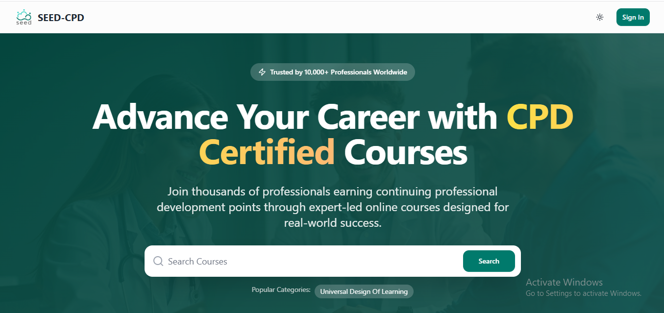 SEED CPD – Learning Management System (LMS) thumbnail